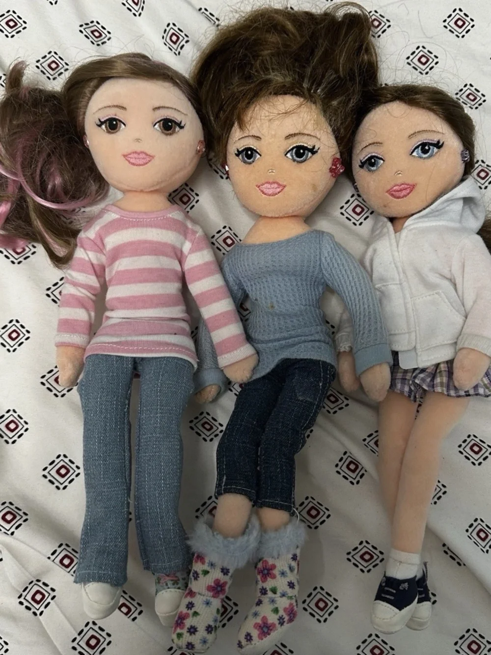 Ty Girlz Plush Dolls Poseable Retired Y2k 2000 style Kids Teens vintage Used Toy
